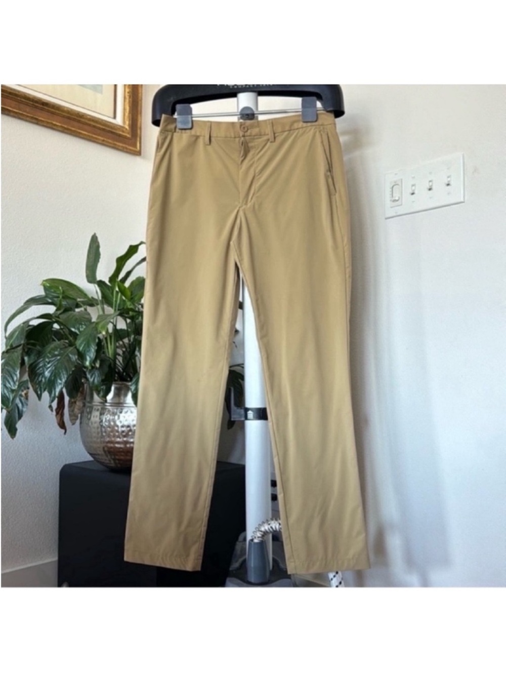 Ralph Lauren Polo Men’s Nylon Golf Pants Sz 34X32 Tan Straight Fit